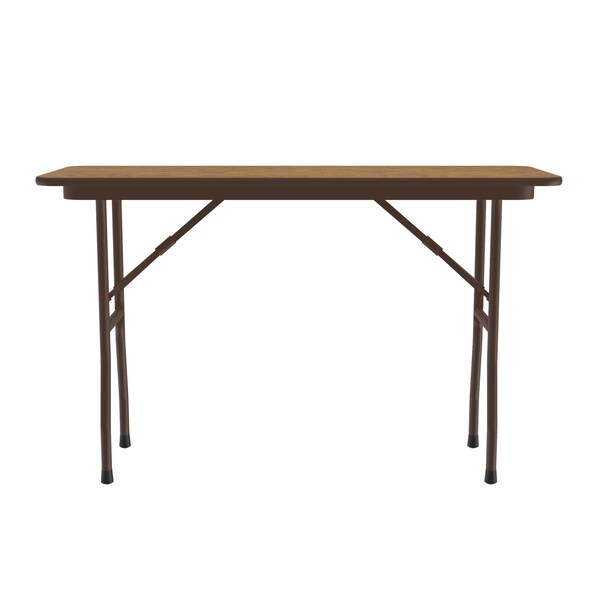 CF Melamine Folding Tables 18x48 Medium Oak